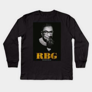 Ruth Bader Ginsburg Kids Long Sleeve T-Shirt